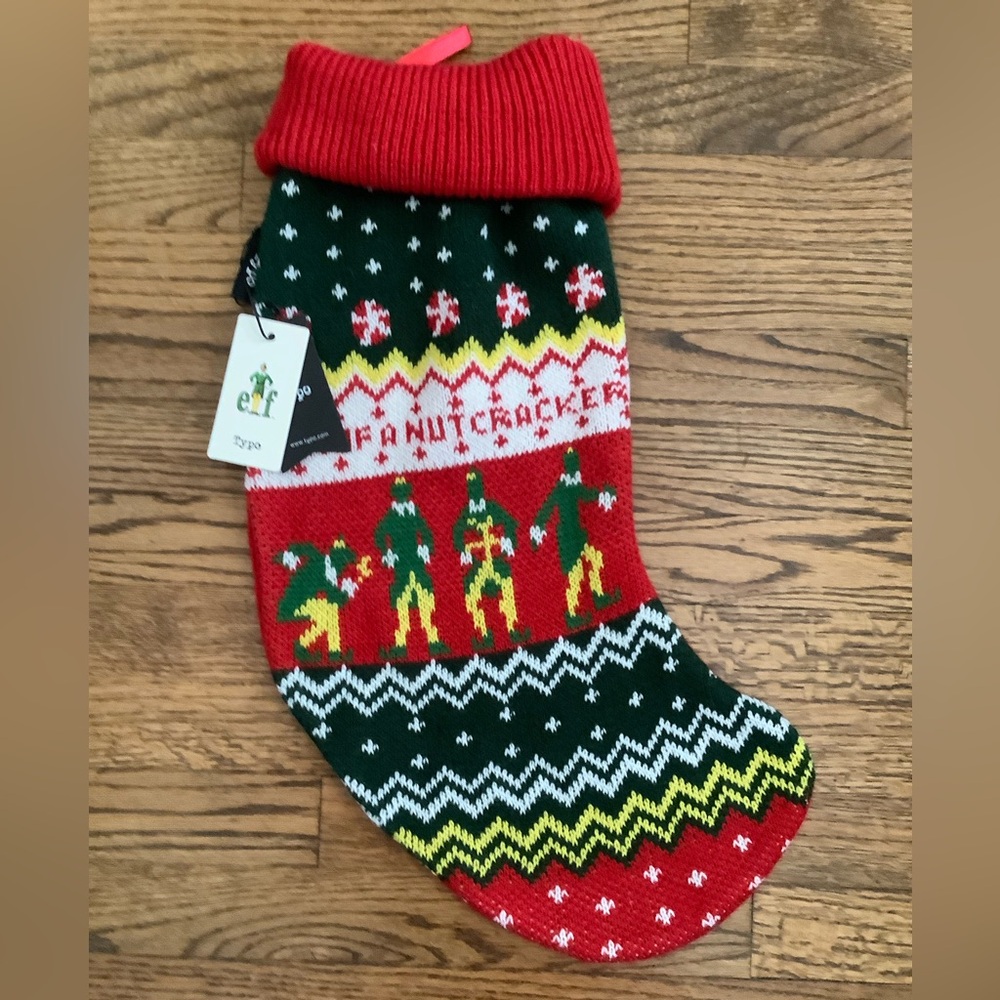 NWT Elf Knitted Stocking
